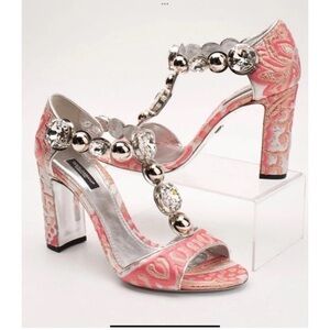 DOLCE & GABANNA T STRAP SANDALS EUR SIZE 39